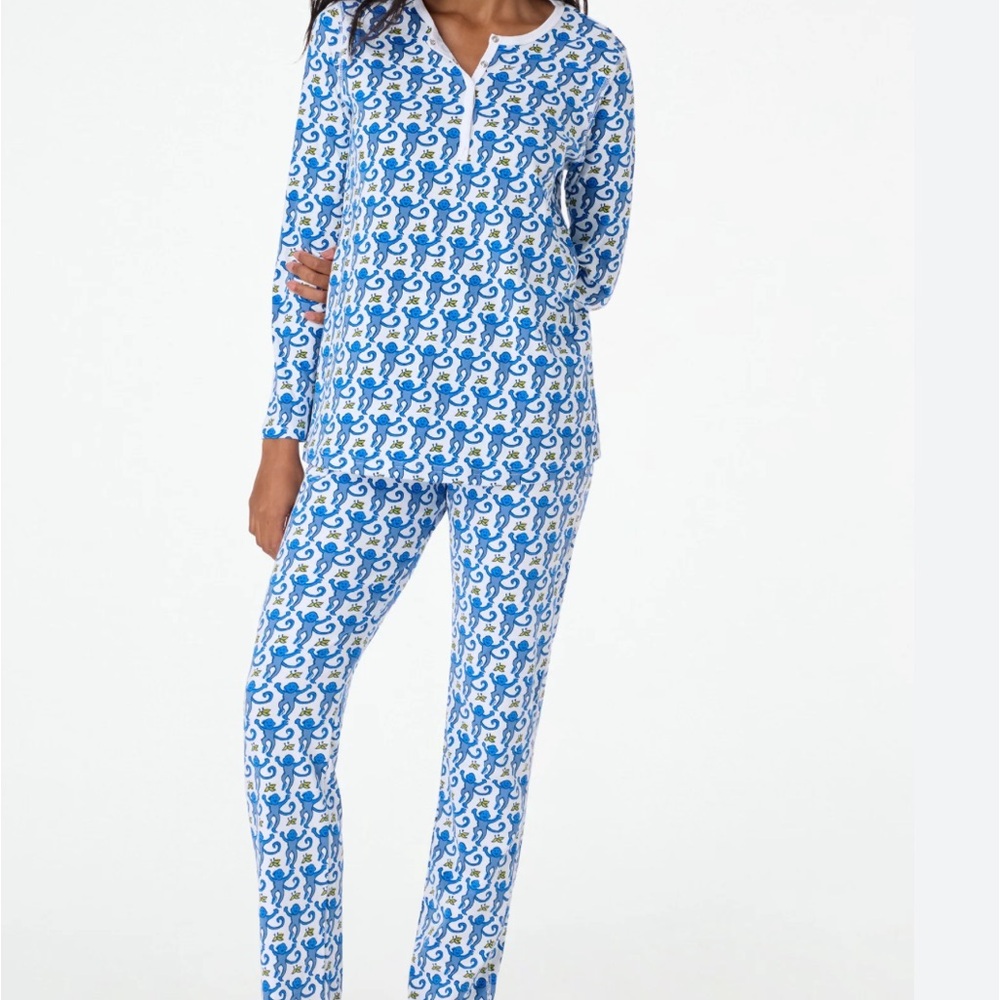 Women's Roller Rabbit Monkey Pajamas size Medium